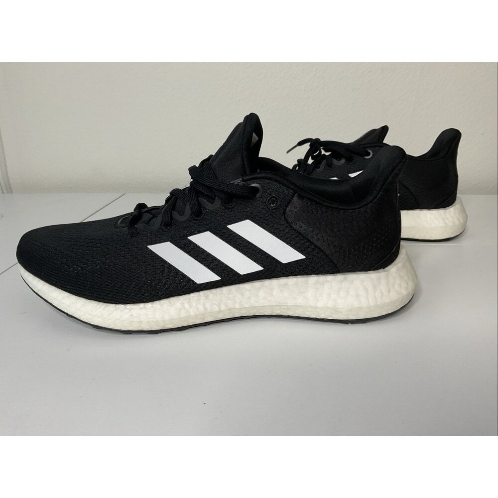 Adidas Pureboost 21 Low Top Men's Running‎ Shoes Black White GW4832 Size 10 NEW
